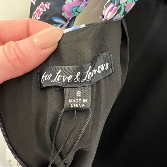 NWT FOR LOVE & LEMONS BRANDY MINI DRESS - AZALEA size small, revolve - Picture 16 of 16